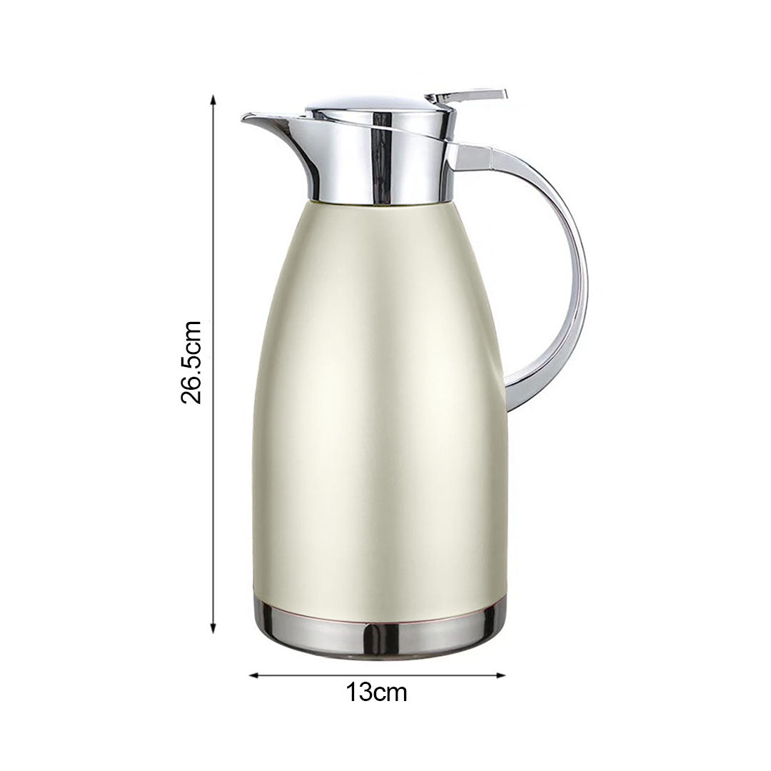 Soga 1.8L Gold Color 3-Layer Vacuum Insulated Stainless Steel Flask