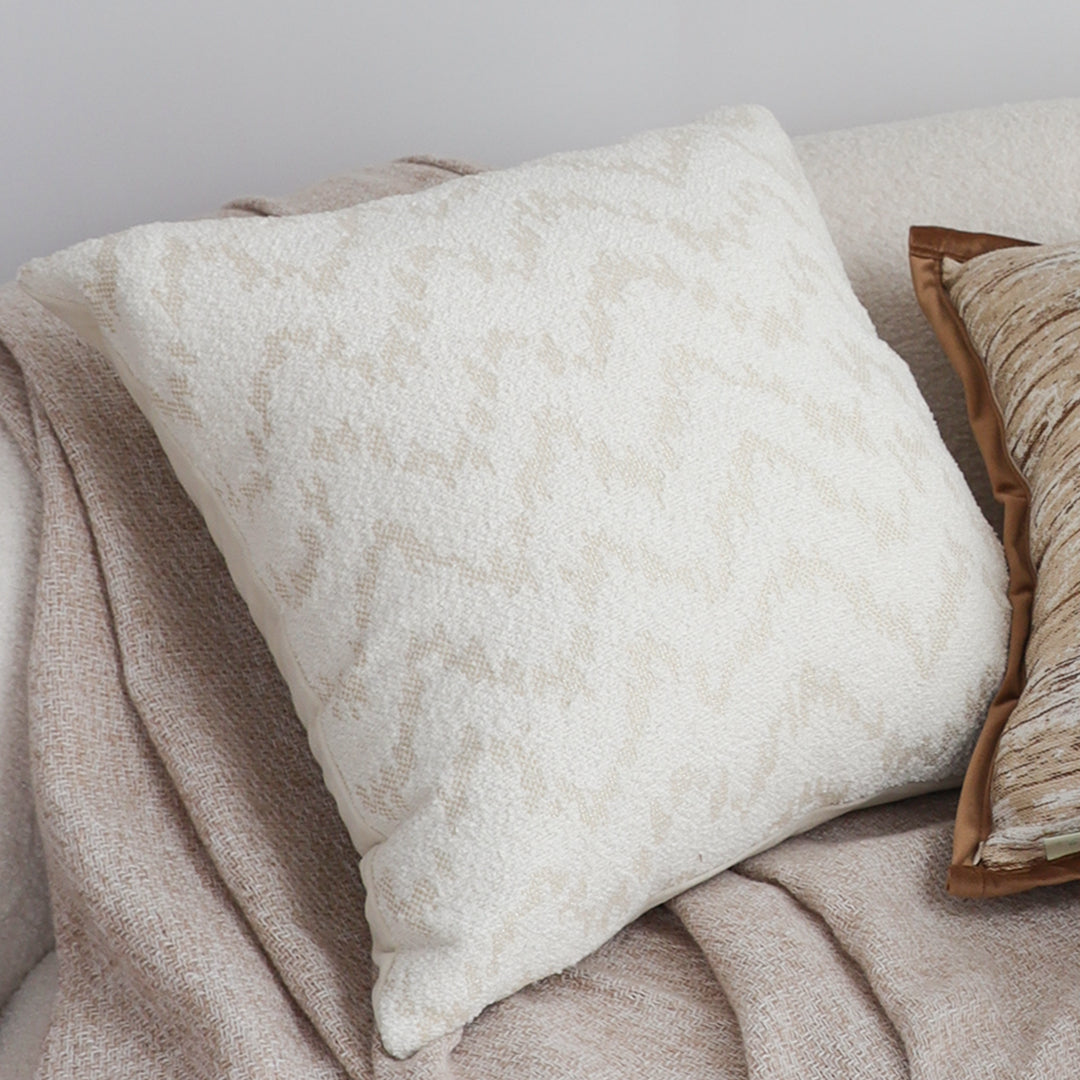SOGA 45cm Cream Chevron Embroidered Pillowcase