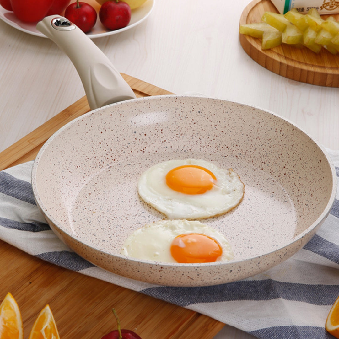 SOGA Non-Stick Fry Pan Marble Stone Ceramic Coated Skillet Pan Set 20cm, 24cm, 28cm