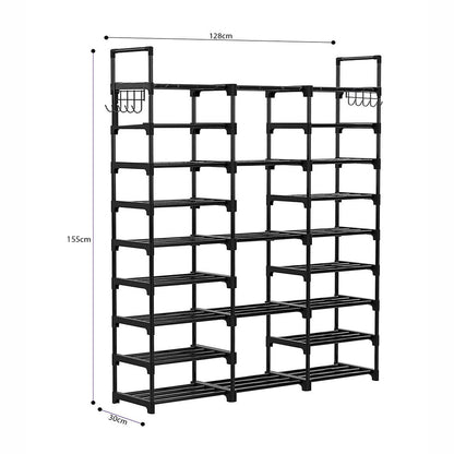 SOGA 21-Shelf Tier Shoe Storage Shelf Space-Saving Caddy Rack Organiser with Handle