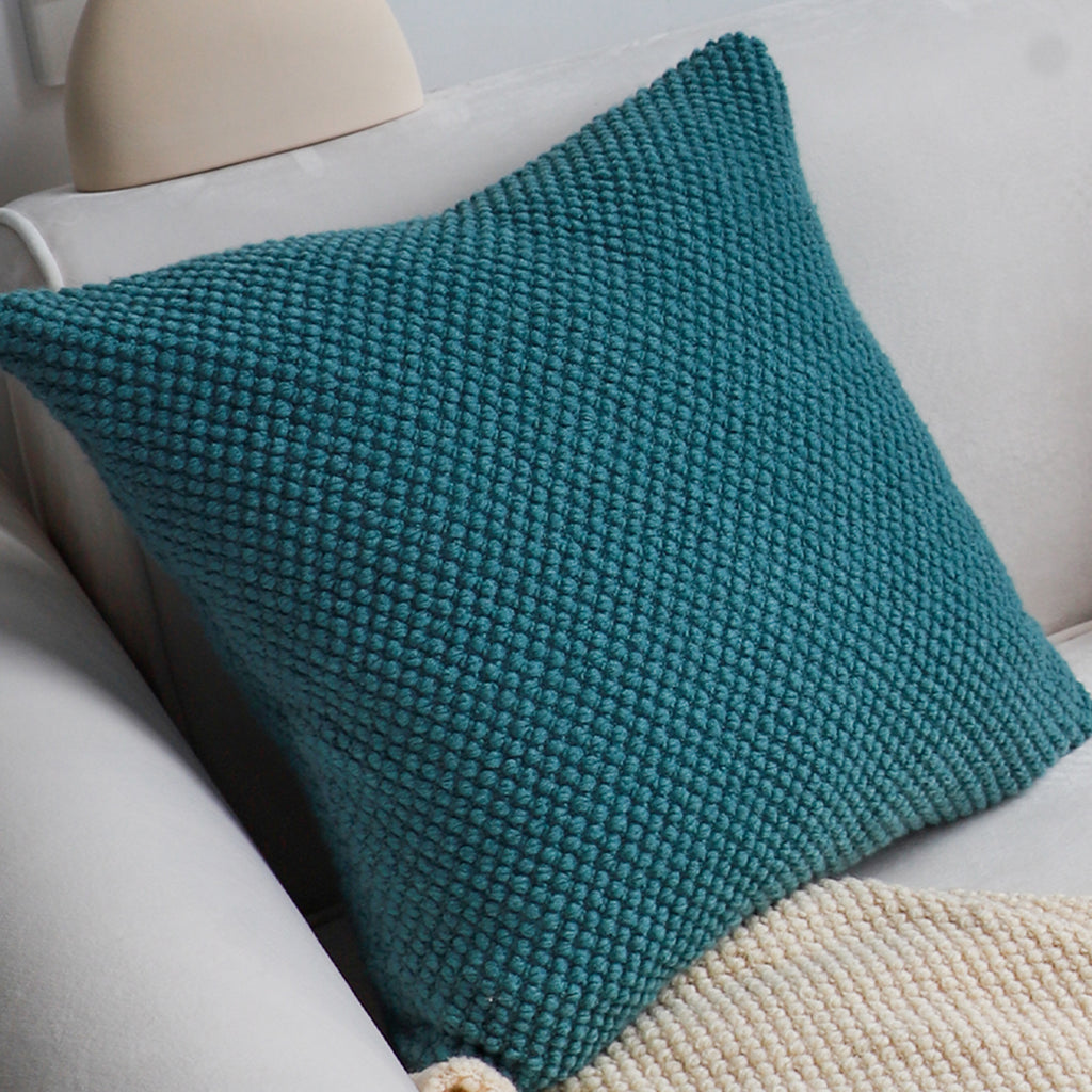 SOGA 45cm Textured Teal Pillowcase