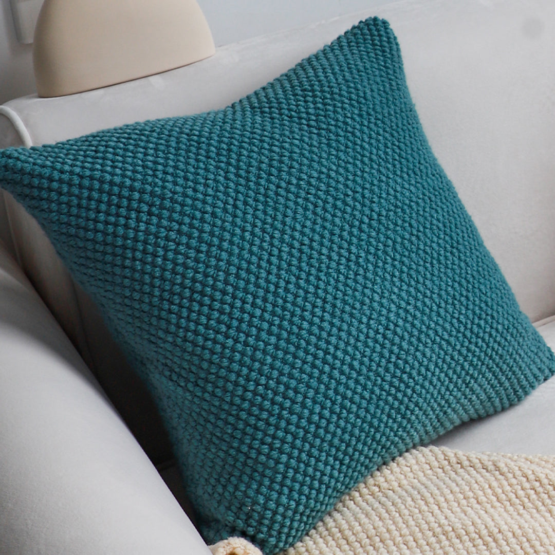 SOGA 45cm Textured Teal Pillowcase