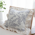 SOGA 45cm White Floral with Ruffle Trim Pillowcase