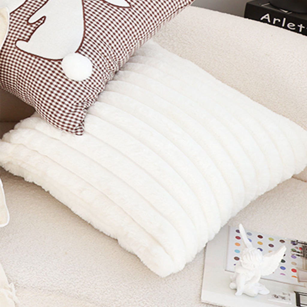 SOGA 45cm Elegant White Textured Pillowcase