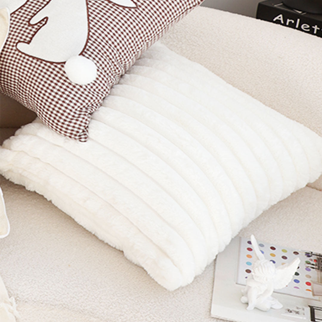 SOGA 45cm Elegant White Textured Pillowcase