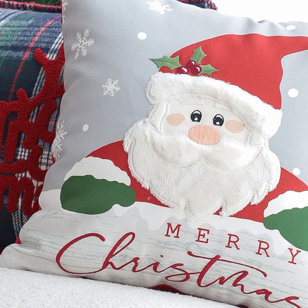 SOGA 45cm Merry Christmas Typography Pillow Cover