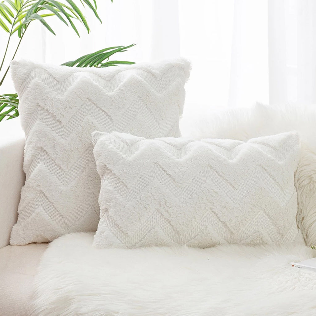 SOGA 45cm Chevron Pure Pillowcase