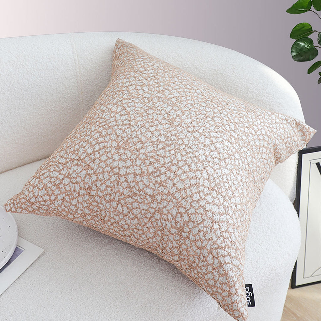 SOGA 45cm Accessorize Dezi Cream Geometric Pillowcase