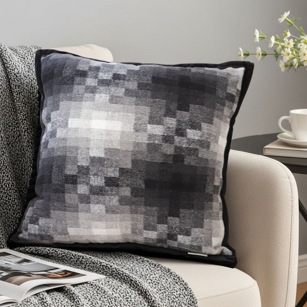 SOGA 45cm Pixelated Comfort Square Pillowcase