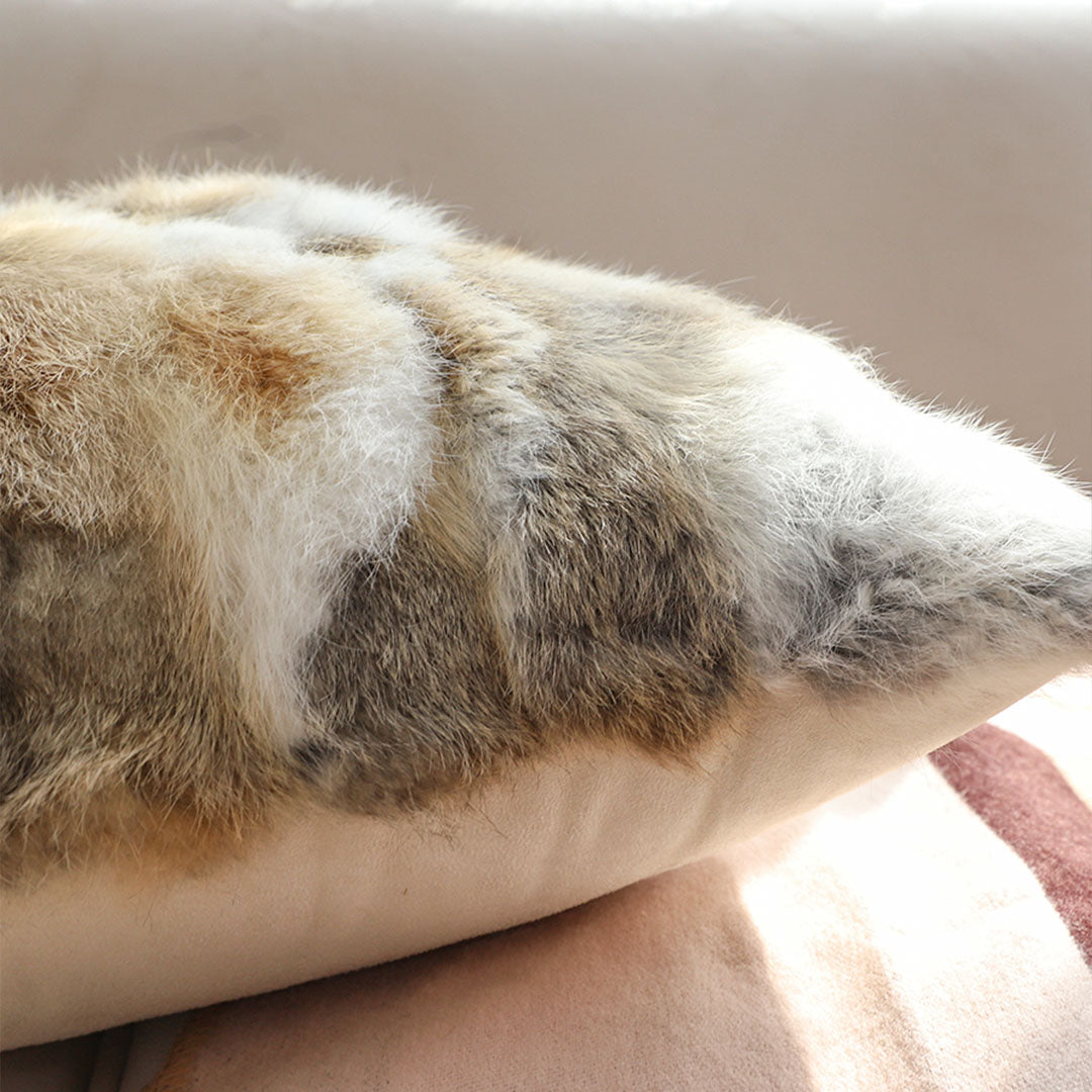 SOGA 2X 30x50cm Faux Fur Luxury Pillowcase (Light)