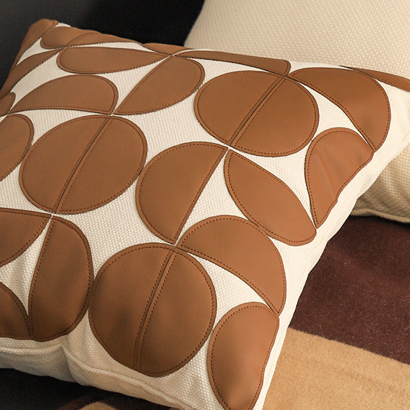 SOGA 45cm Retro Geometric Circle Pillowcase