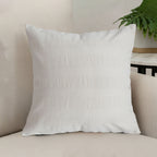 SOGA 45cm Cream Corduroy Polyester Throw Pillow Cover