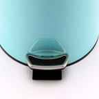 SOGA 2X Foot Pedal Stainless Steel Rubbish Recycling Garbage Waste Trash Bin Round 12L Blue