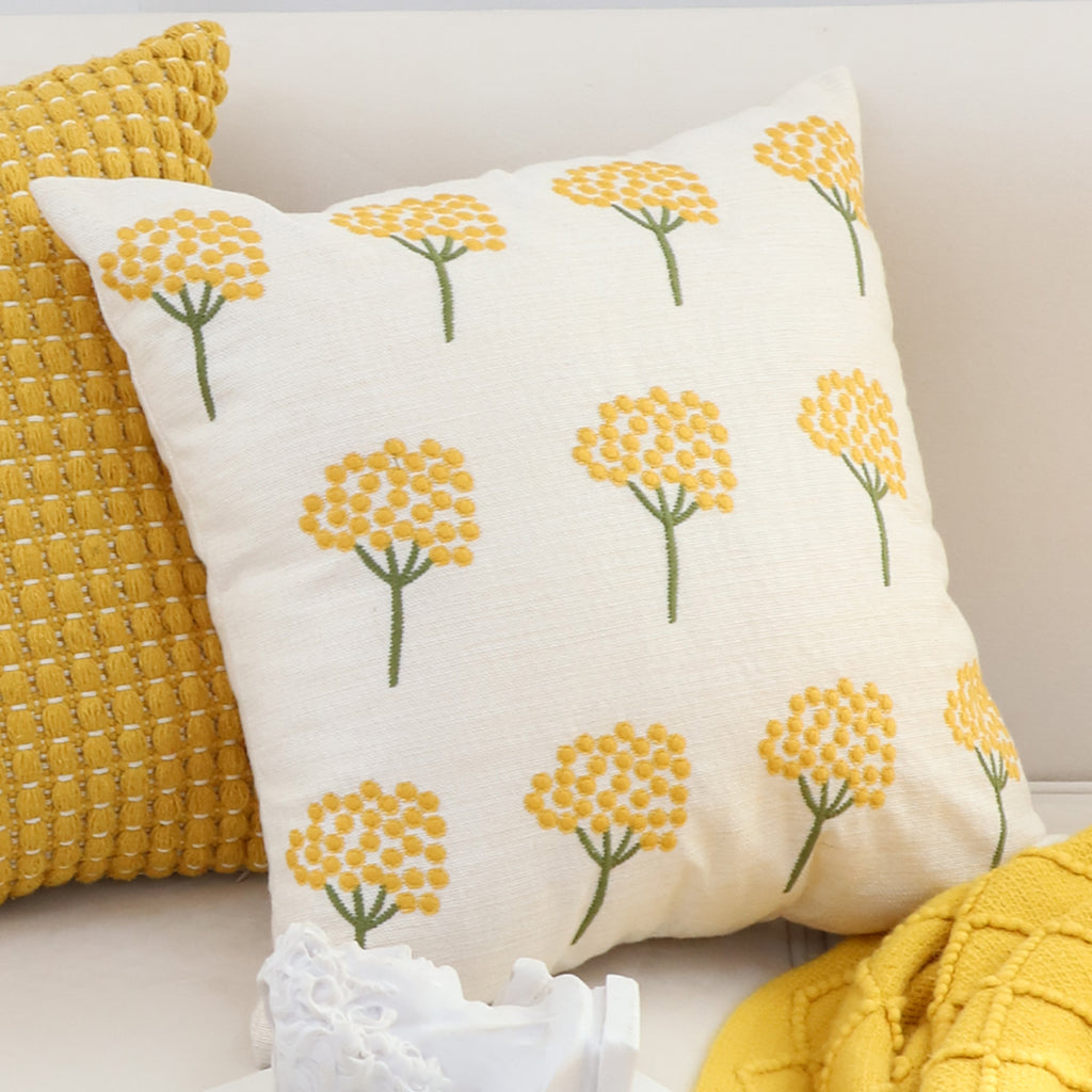 SOGA 45cm Sunny Dandelion Print Pillow Cover