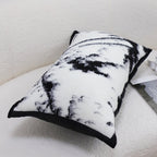SOGA 2X 30x50cm Black & White Leopard Throw Pillowcase