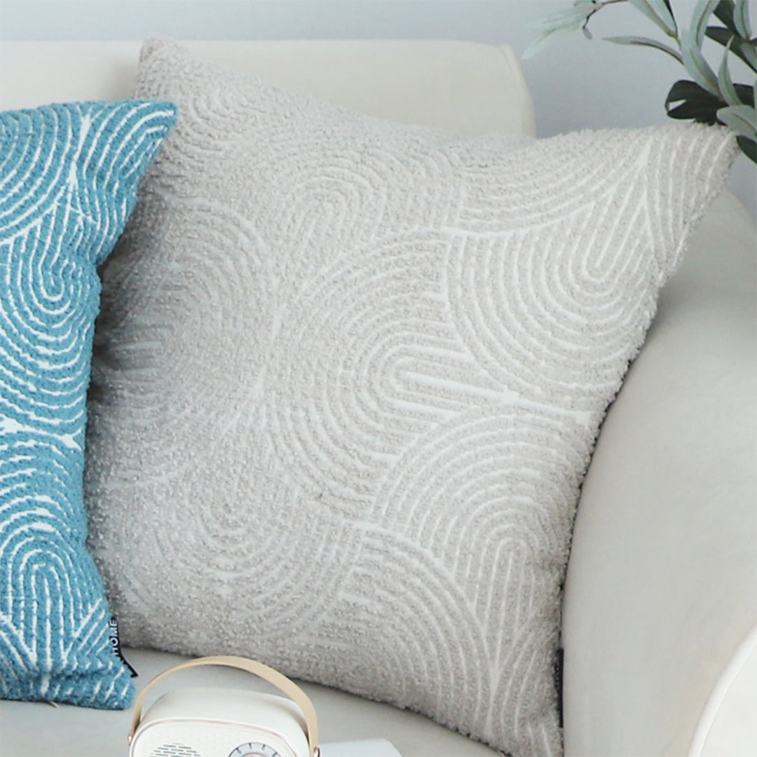 SOGA 2X 45cm Gray Geometric Plush Pillowcase