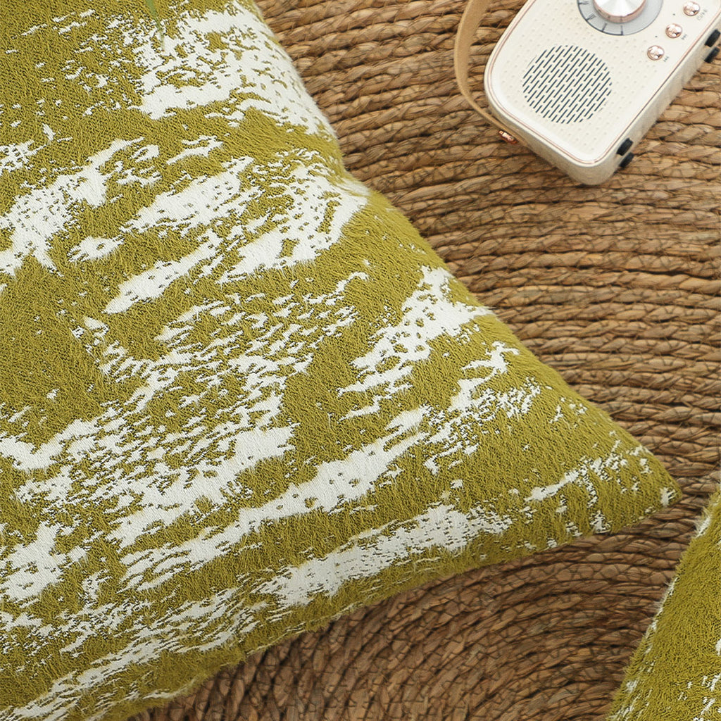 SOGA 45cm Olive Drift” Reverse-Print Decorative Pillowcase