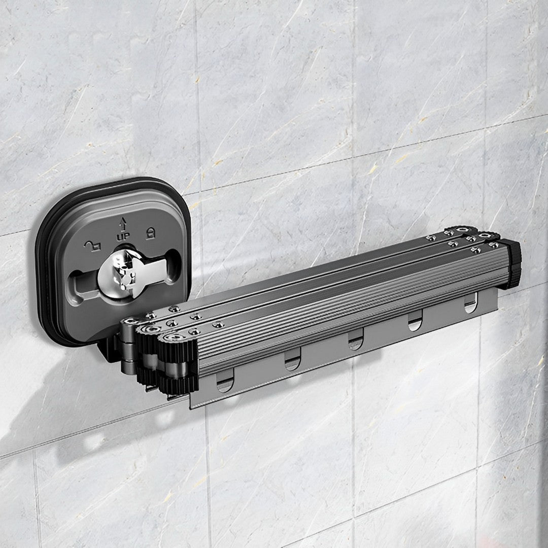 SOGA 2X 36.7in Wall-Mounted Clothing Dry Rack Retractable Space-Saving Foldable Hanger