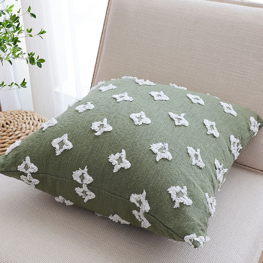 SOGA 2X 45cm Geometric Cross Pattern Pillow Cover
