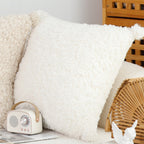 SOGA 2X 45cm Pure White Bouclé Bliss Pillowcase