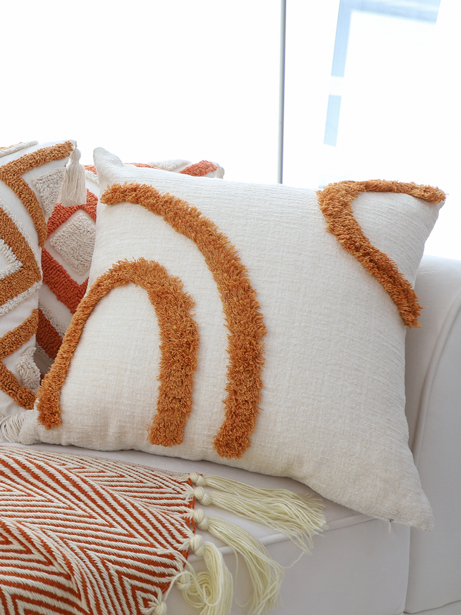 SOGA 2X 45cm Organic Curve Accent Pillowcases – Modern Abstract Decorative Cushion Covers for Sofa, Bed & Home Décor