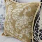 SOGA 2X 45cm Beige Floral Pillowcase