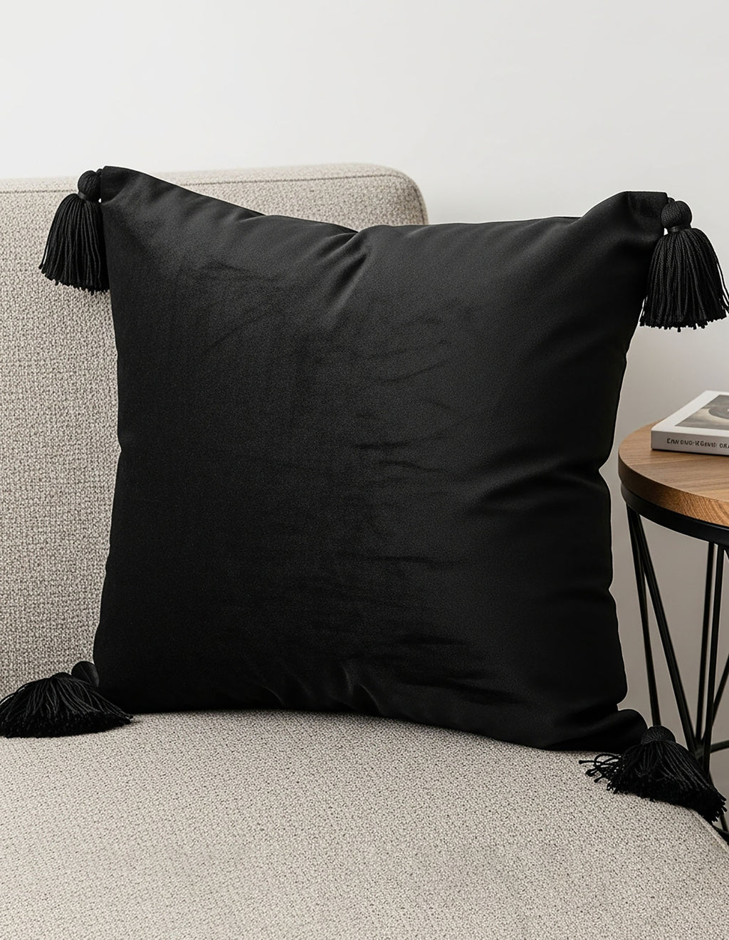 SOGA 2X 45cm Black Art Deco Geometric Outdoor Pillowcase