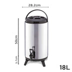 SOGA 6X 4.8 Gal Portable Insulated Cold/Heat Coffee Tea Beer Barrel Brew Pot With Dispenser