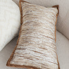 SOGA 30X50cm Neutral Wood-Texture Pillowcase