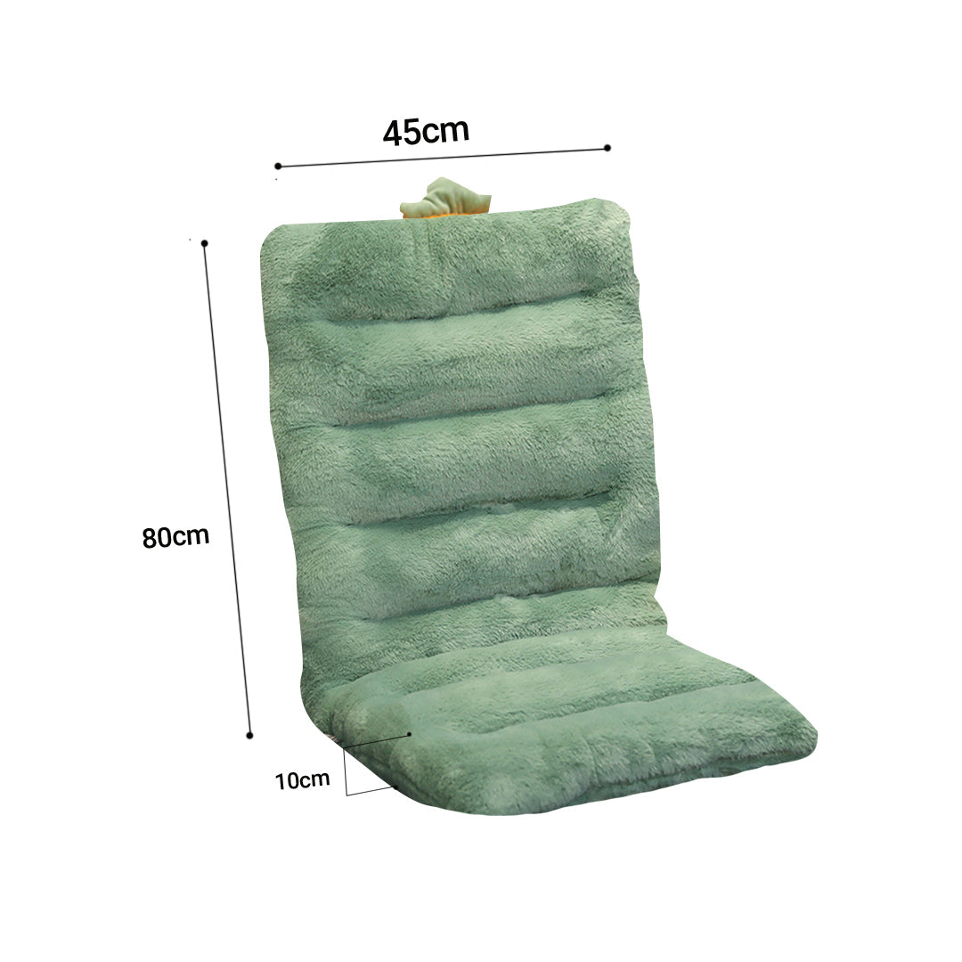 SOGA 2X Green One Piece Dino Cushion Office Sedentary Butt Mat Back Waist Chair Support Home Decor