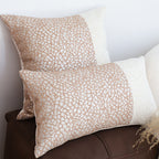 SOGA 30x50cm Chic Leopard Print & Solid Ivory Decorative Pillowcase