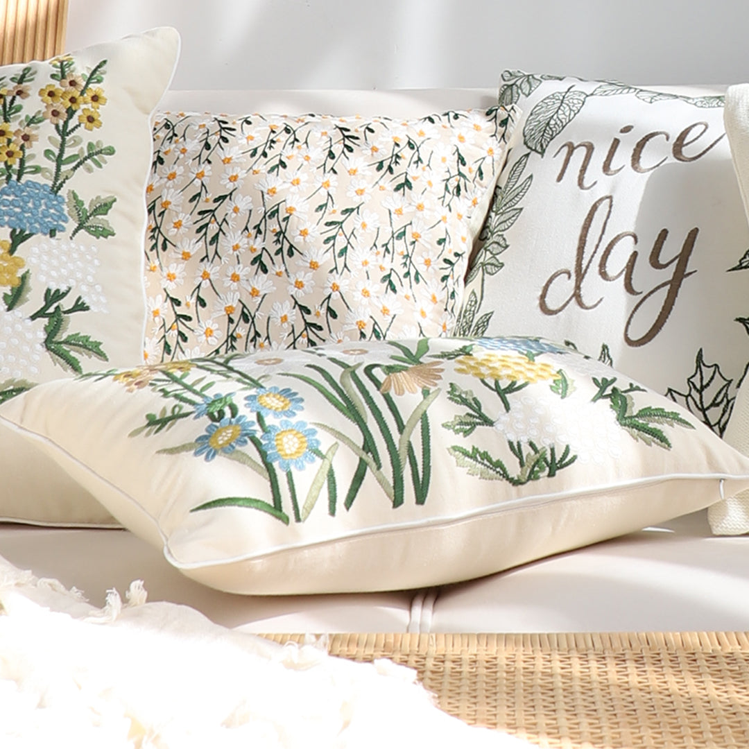 SOGA 30x50cm Botanical Meadow Pillowcase