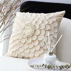 SOGA 2X 45cm Luxurious Textured Flower Pillowcase