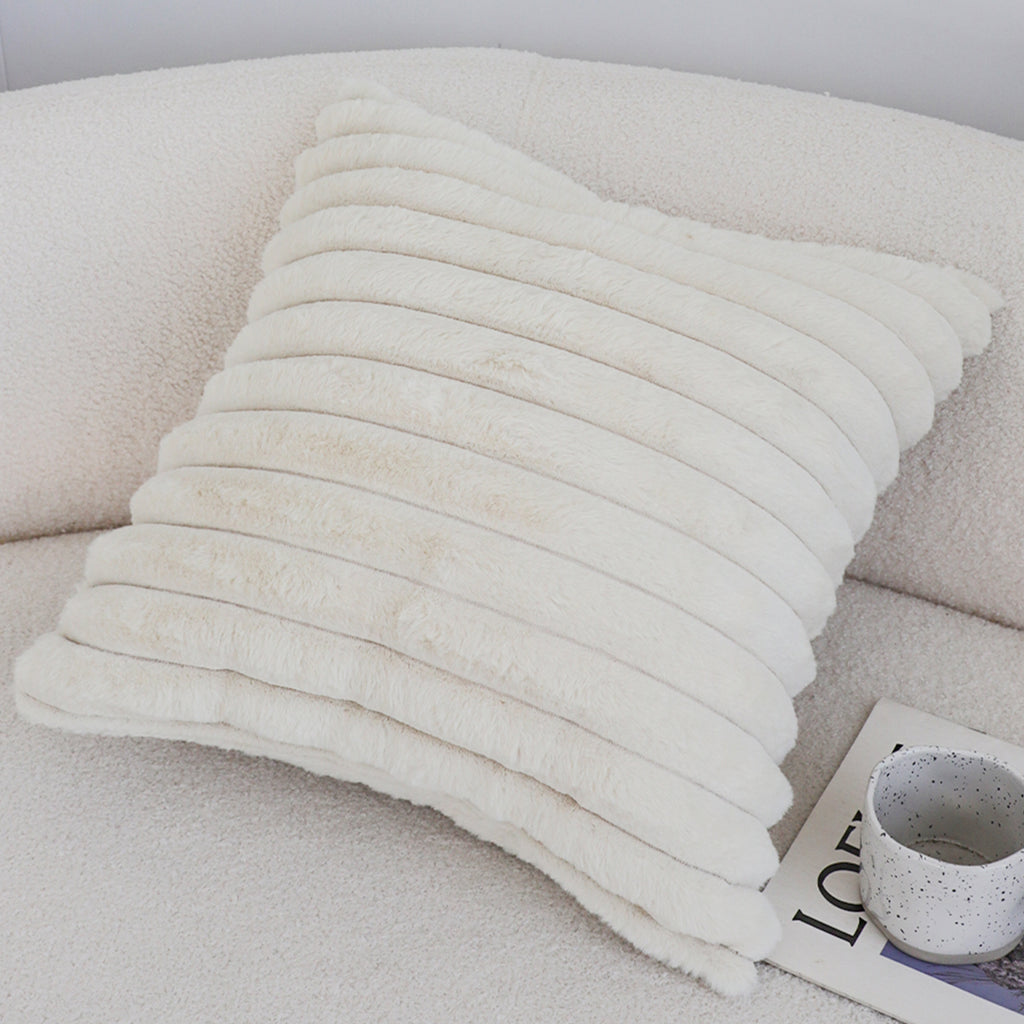 SOGA 45cm Boho Cream Tassel Throw Pillow Cover