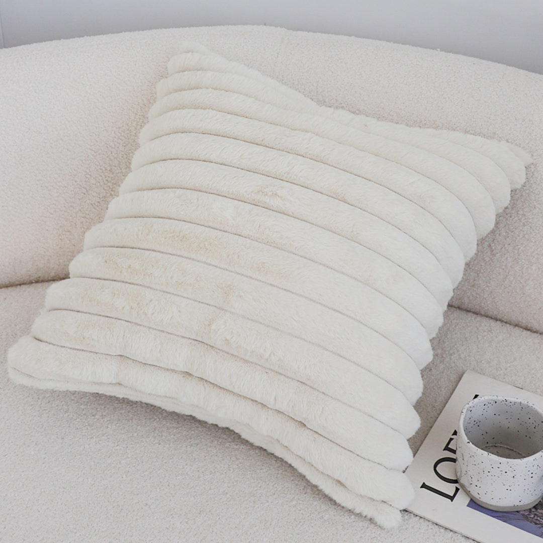 SOGA 45cm Boho Cream Tassel Throw Pillow Cover