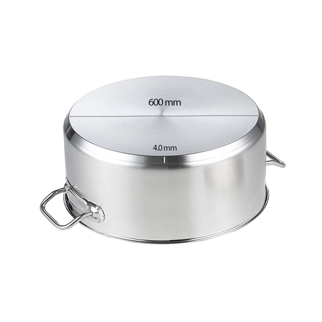 SOGA Stock Pot 113L Top Grade Thick Stainless Steel Stockpot 18/10 Without Lid
