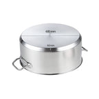 SOGA Stock Pot 113L Top Grade Thick Stainless Steel Stockpot 18/10 Without Lid