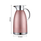 Soga 2.3L Rose Color 3-Layer Vacuum Insulated Stainless Steel Flask