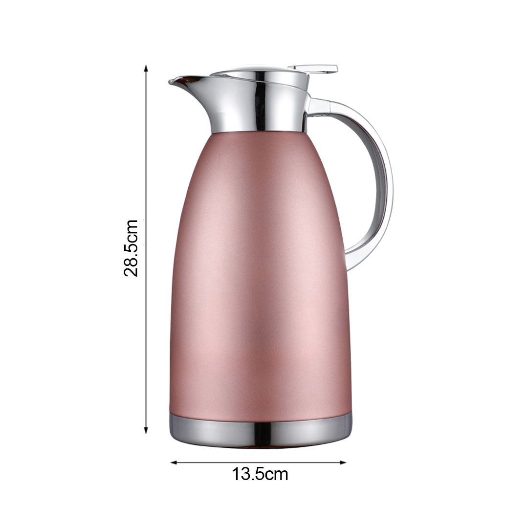 Soga 2.3L Rose Color 3-Layer Vacuum Insulated Stainless Steel Flask