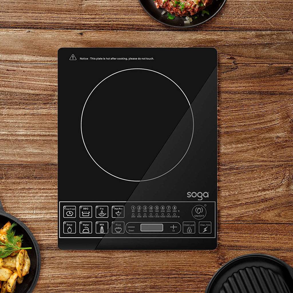 SOGA Cooktop Electric Smart Induction Cook Top Portable Kitchen Cooker Cookware