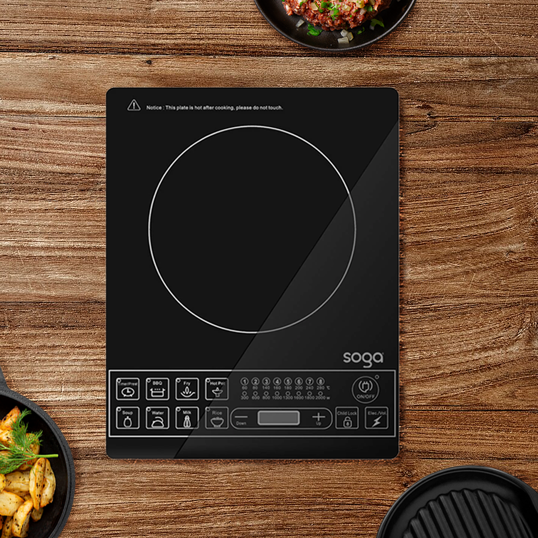 SOGA Cooktop Electric Smart Induction Cook Top Portable Kitchen Cooker Cookware