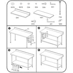 SOGA Commercial Catering Kitchen Stainless Steel Prep Work Bench Table with Back-splash 120*70*85cm
