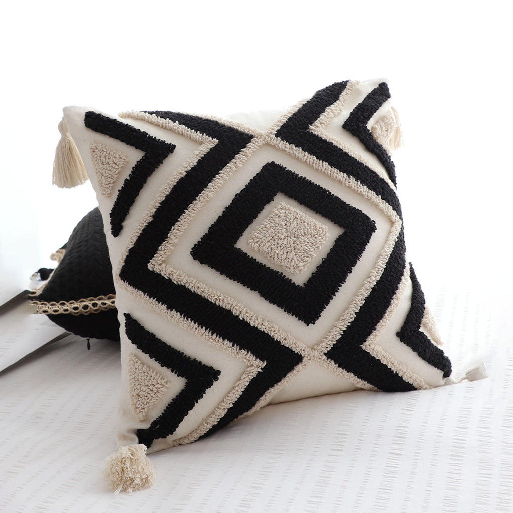 SOGA 2X 45cm Bold Tribal Geometry Pillowcases – Modern Boho Decorative Cushion Covers for Sofa, Bed & Home Décor