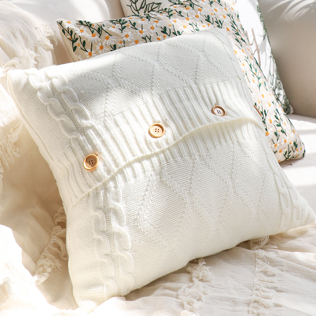 SOGA 45cm Knit Comfort Pillowcase