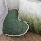 SOGA 42x32cm Cozy Heart-Shaped Woven Pillowcase