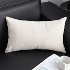 SOGA 30x50cm Luxe White Rectangular Lumbar Pillowcase
