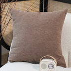 SOGA 45cm Minimalist Textured Brown Pillowcase