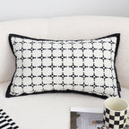 SOGA 30x50cm Rectanngular Nordic Monochrome Pattern Pillowcase
