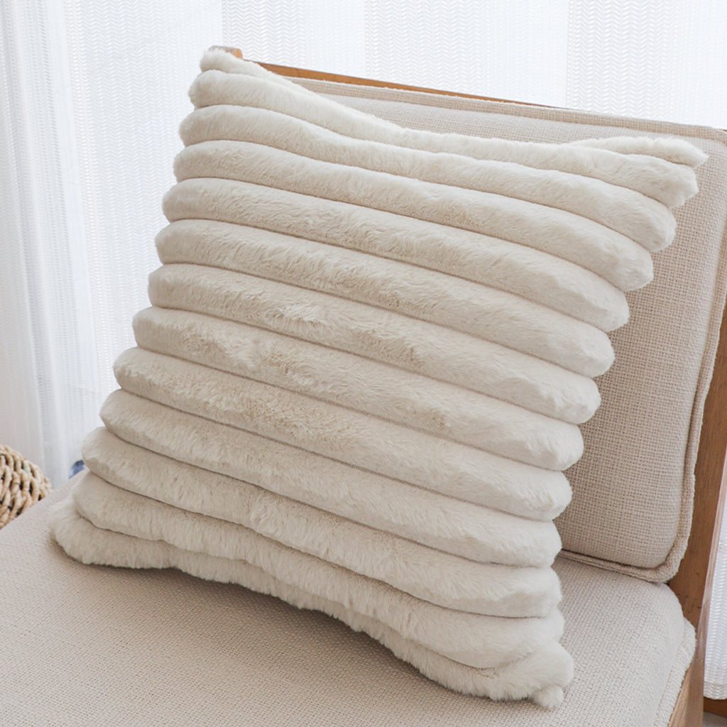 SOGA 45cm Boho Cream Tassel Throw Pillow Cover