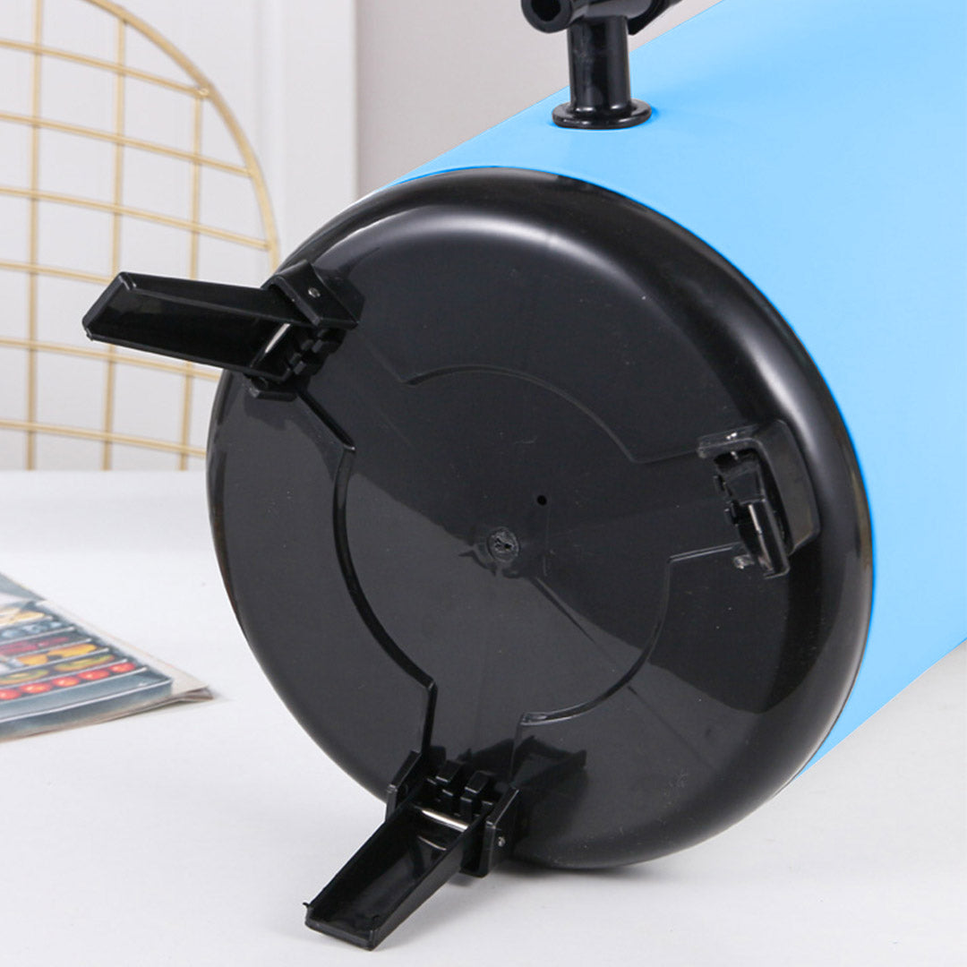 SOGA 4X 2.1 Gal Stainless Steel Insulated Milk Tea Barrel Hot and Cold Beverage Dispenser Container with Faucet Blue